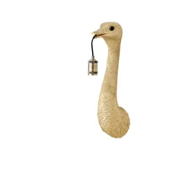 Wandlamp Ostrich - Goud - 18x15,5x57,5cm