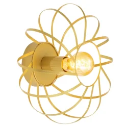 Wandlamp Pamplona E27 - goudkleur - 15xØ30 cm