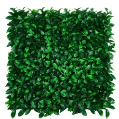 Wandpanelen kunsthaag laurierblad - set van 4 - 50x50x4cm