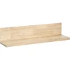Wandplank Mick naturel rubberwood - 14x70x20 cm