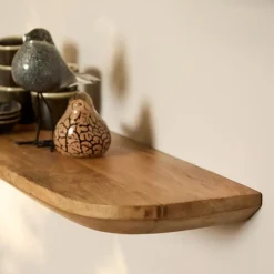 Wandplank Naturel - Set van 3 - 60x20x15cm - Gusta