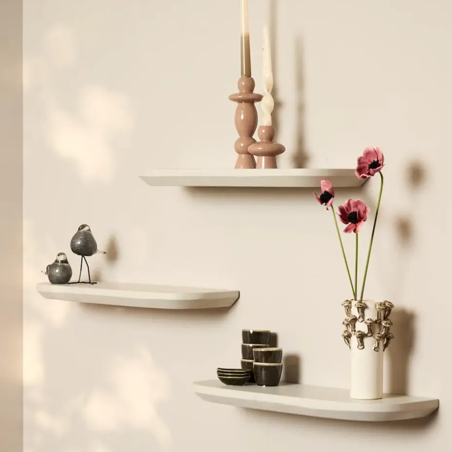 Wandplank Zand - Set van 3 - 60x20x15cm - Gusta