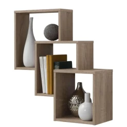 Wandrek Fibi met 3 vakken - eik