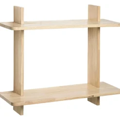 Wandrek Mick naturel rubberwood - 53x60x20 cm