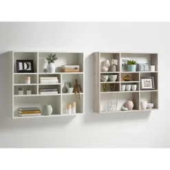 Wandrek Mika met vakken - grijze eik