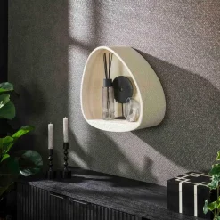 Wandschap Goutte 45 cm-marmer composiet