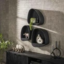 Wandschap Licorice 46x34 cm-liquid metal