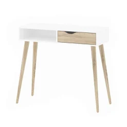 Wandtafel Delta - wit/eikenkleur - 89,9x103,5x43,5 cm