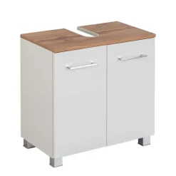 Wastafelonderkast Pares 60cm 2 lades - wit