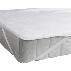 Waterdichte matrasbeschermer badstof - wit - 80x200 cm