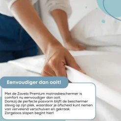 Waterdichte Matrasbeschermer Topper Hoeslaken Badstof-Lits-jumeaux (180x210 cm)