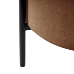 WENONA - Opbergpoef - Donkerbruin - Fluweel