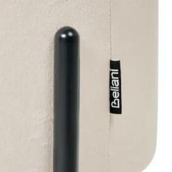 WENONA - Opbergpoef - Lichtbeige - Fluweel