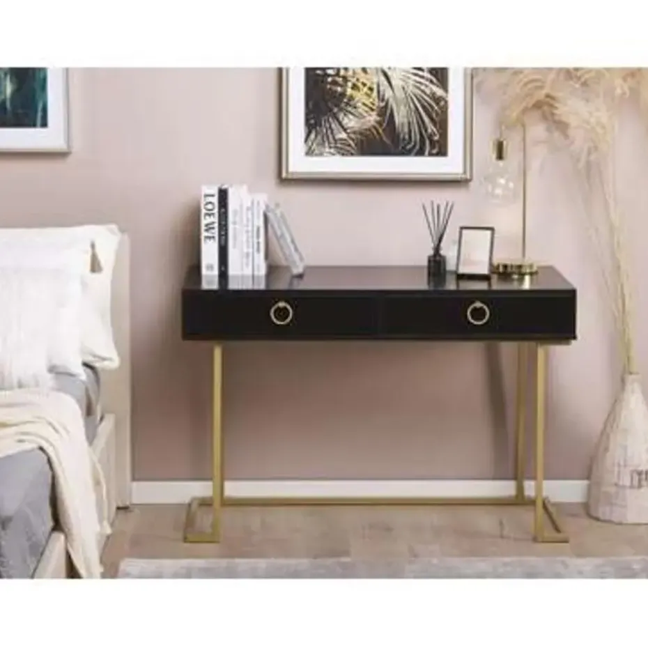 WESTPORT - Kaptafel - Zwart - Metaal