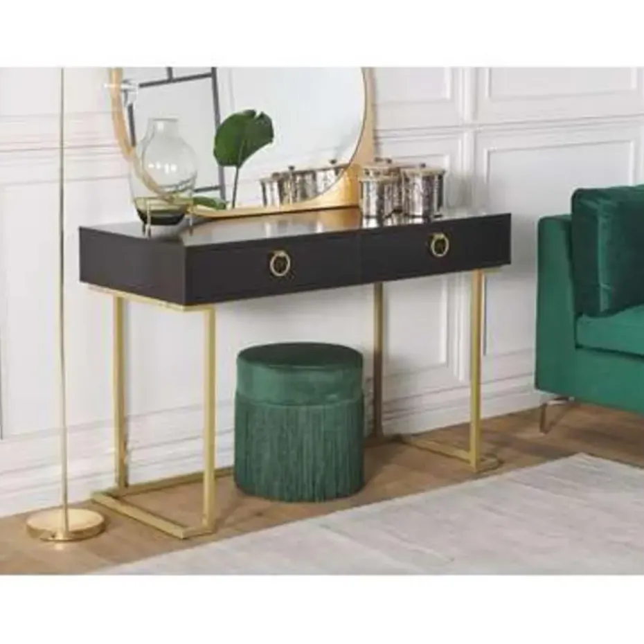 WESTPORT - Kaptafel - Zwart - Metaal