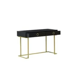 WESTPORT - Kaptafel - Zwart - Metaal