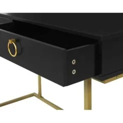 WESTPORT - Kaptafel - Zwart - Metaal