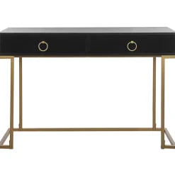 WESTPORT - Kaptafel - Zwart - Metaal