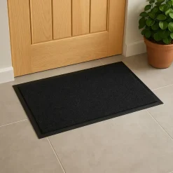 Wicotex Deurmat - droogloopmat - zwart - 120 x 80 cm