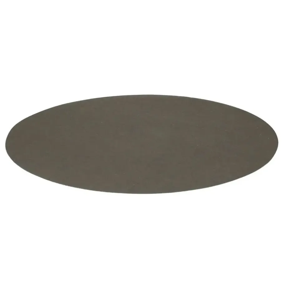 Wicotex Placemats Uni - donker grijs - rond 38cm - Teflon coating