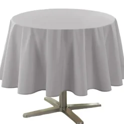 Wicotex Tafellaken - lichtgrijs - rond - polyester - 180 cm