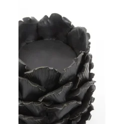 Windlicht Tapanui - Zwart Hout - Ø14cm