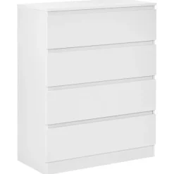 WINNIPEG - Ladekast 4 lades - Wit - Vezelplaat