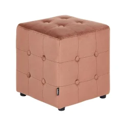 WISCONSIN - Poef - Roze - Stof