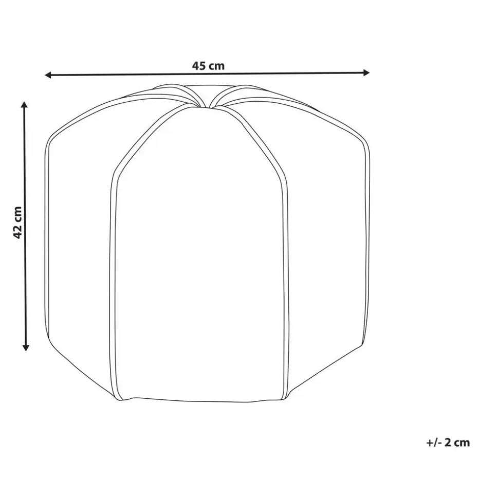 WISHEK - Poef - Paars - Fluweel