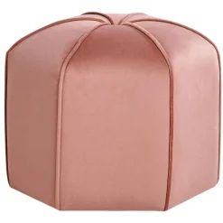 WISHEK - Poef - Roze - Fluweel