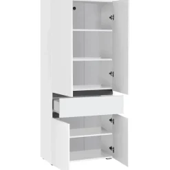 Wisla - Badkamerkast met 2+2 deuren en 1 lade in wit