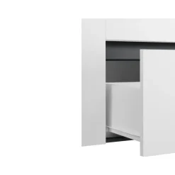 Wisla - Badmeubel 80 cm 1-lade, 1 klep, 1 deur wit/grijs