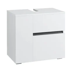 Wisla - Badmeubel 60 cm 1-lade, 1 klep, 1 deur wit spaanplaat