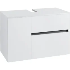 Wisla - Badmeubel 80 cm 1-lade, 1 klep, 1 deur wit spaanplaat