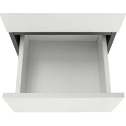 Wisla - Kast met 1 lade en 2 deuren in wit / antraciet spaanplaat