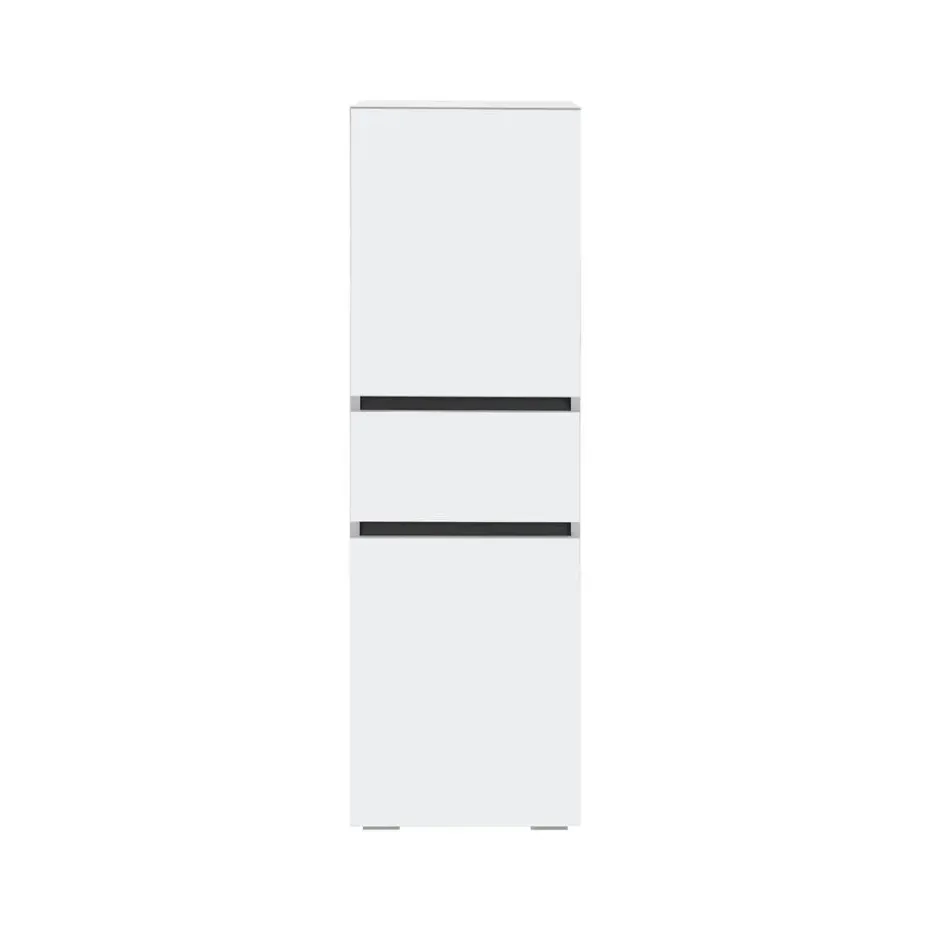 Wisla - Midikast met 2 deuren en 1 lade in wit