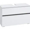 Wisla - Onderkast 80 cm met 1 lade + 1 klep in witte spaanplaat