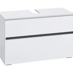 Wisla - Onderkast 80 cm met 1 lade + 1 klep in witte spaanplaat