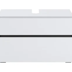 Wisla - Onderkast 80 cm met 1 lade + 1 klep in witte spaanplaat
