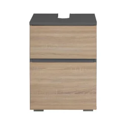 Wisla - Onderkast met 1 eiken/grijze spaanplaat deur 40 cm