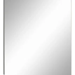 Wisla - Wandkast met spiegel wit / antraciet spaanplaat