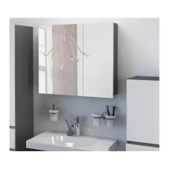 Wisla - Wandspiegelkast in wit