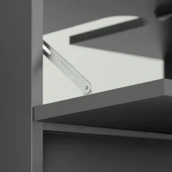 Wisla - Wastafelonderkast 60 cm met 1 klep 1 lade in antraciet eikenoptik