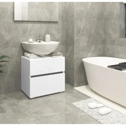 Wisla - Wastafelonderkast met 1 lade in wit