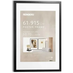 Wissellijst hout Poster 61x91,5 of 50x70 Zwart - 61 x 91,5