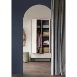 WOOOD Adam 2-deurs kast - Grenen - Dust - 200x100x53 cm