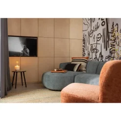 WOOOD Atty Draaifauteuil - Polyester - Bloesem - 75x74x65