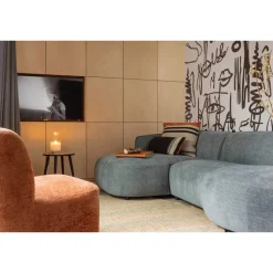 WOOOD Atty Draaifauteuil - Polyester - Bloesem - 75x74x65