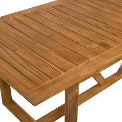 WOOOD Beaver Tuintafel - Teak - Naturel - 75x240x90