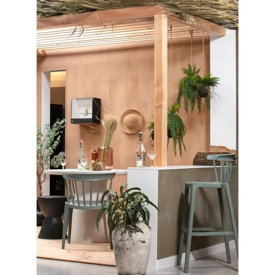 WOOOD Bliss Tuinstoelen - Kunststof - Jadegroen - Set van 4